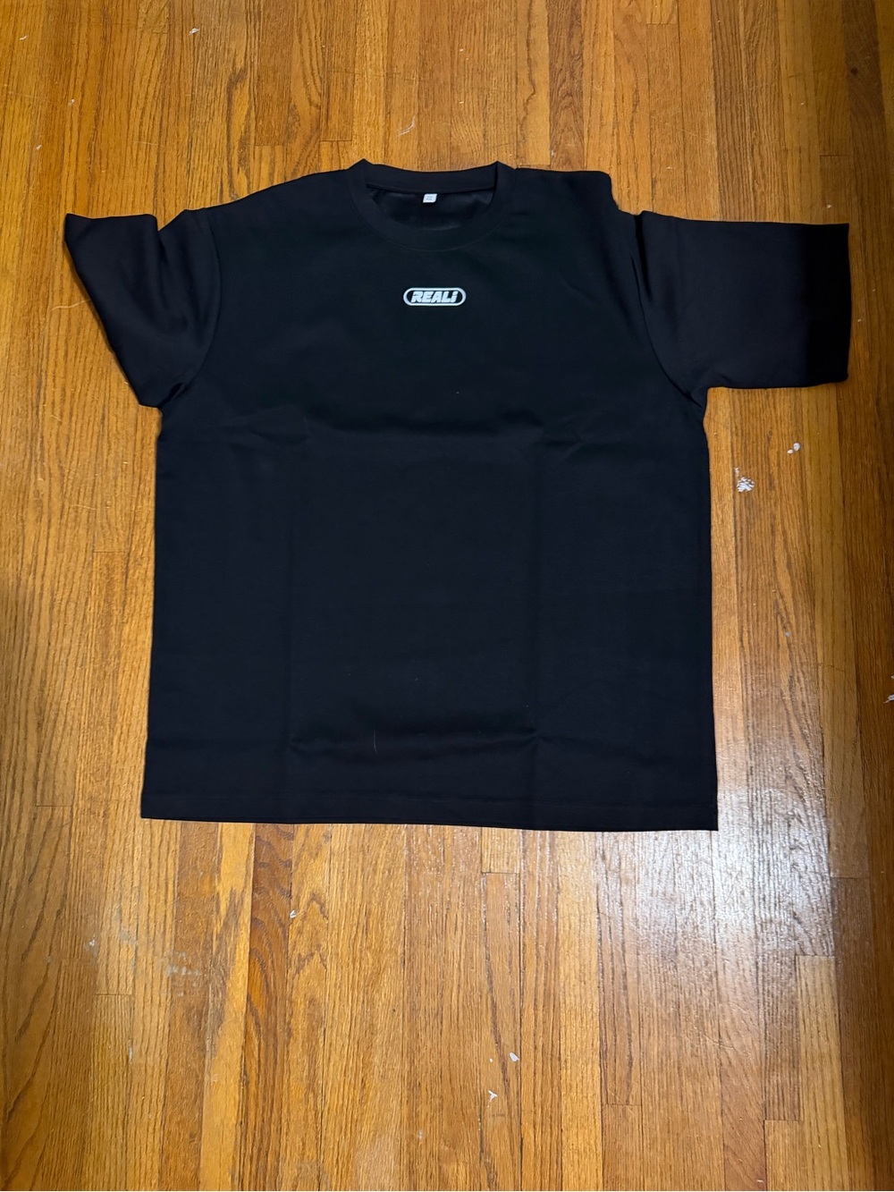Black Short-Sleeve Crewneck Tee